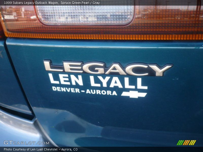 Spruce Green Pearl / Gray 1999 Subaru Legacy Outback Wagon