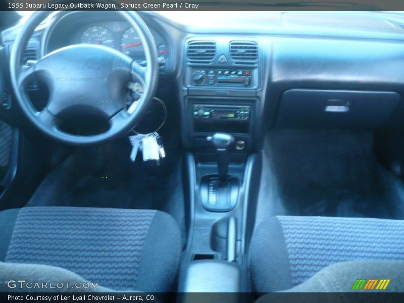 Spruce Green Pearl / Gray 1999 Subaru Legacy Outback Wagon