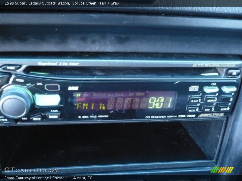 Spruce Green Pearl / Gray 1999 Subaru Legacy Outback Wagon