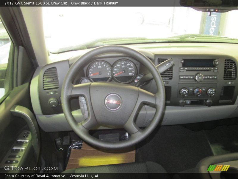 Onyx Black / Dark Titanium 2012 GMC Sierra 1500 SL Crew Cab