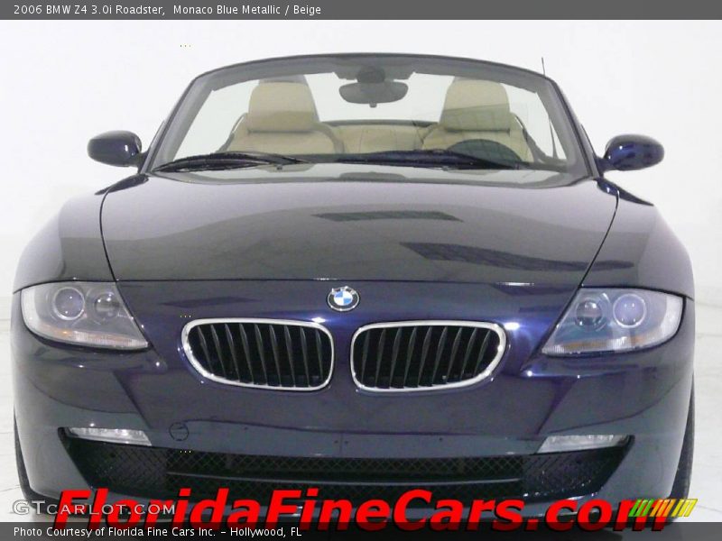 Monaco Blue Metallic / Beige 2006 BMW Z4 3.0i Roadster