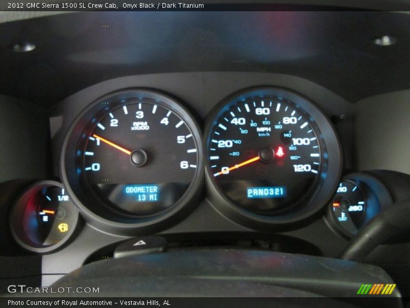  2012 Sierra 1500 SL Crew Cab SL Crew Cab Gauges