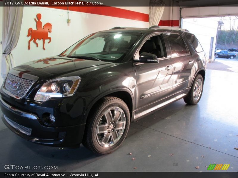 Carbon Black Metallic / Ebony 2012 GMC Acadia Denali