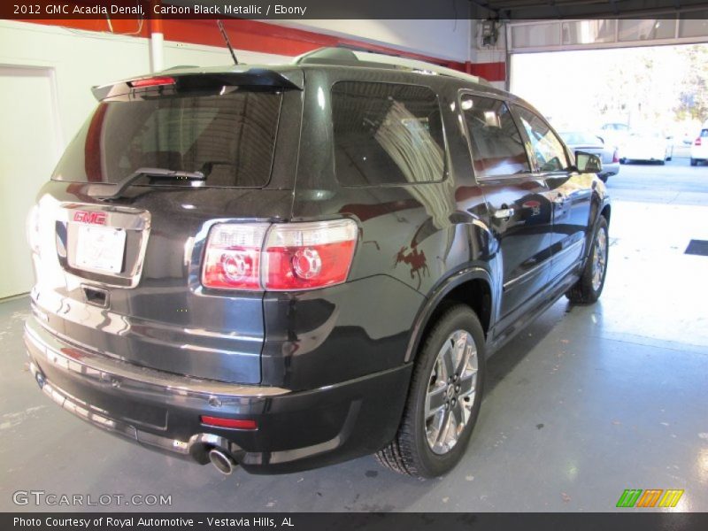 Carbon Black Metallic / Ebony 2012 GMC Acadia Denali