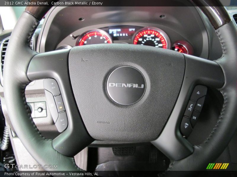 Carbon Black Metallic / Ebony 2012 GMC Acadia Denali