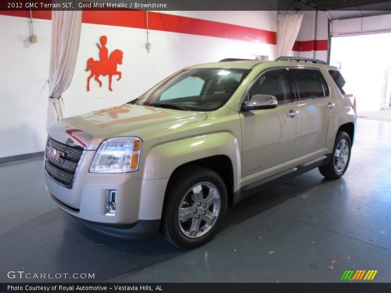 Gold Mist Metallic / Brownstone 2012 GMC Terrain SLT