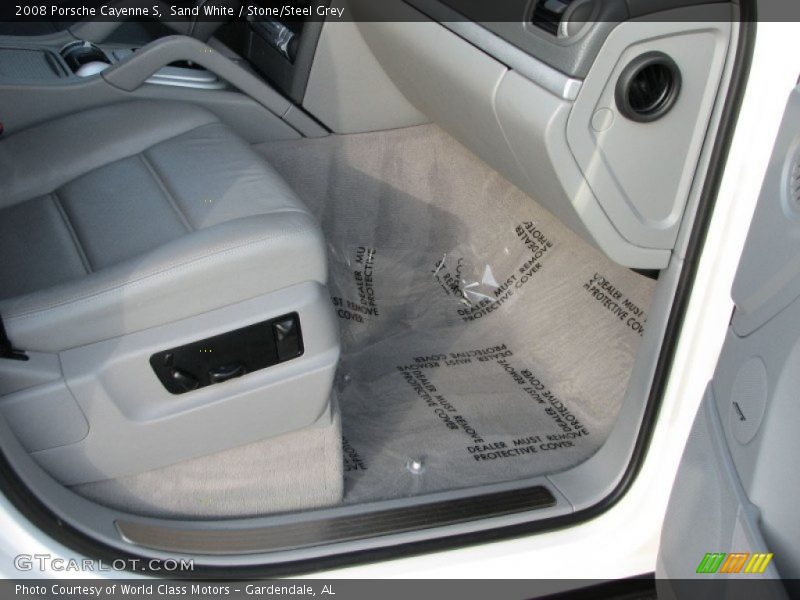 Sand White / Stone/Steel Grey 2008 Porsche Cayenne S