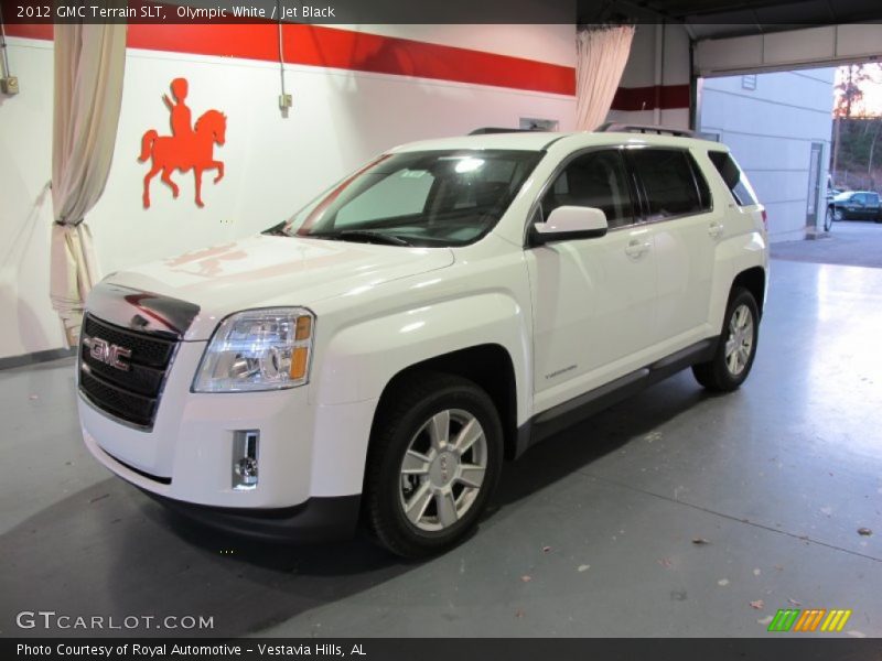 Olympic White / Jet Black 2012 GMC Terrain SLT