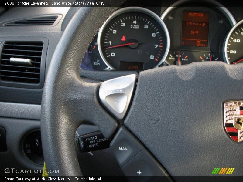 Sand White / Stone/Steel Grey 2008 Porsche Cayenne S