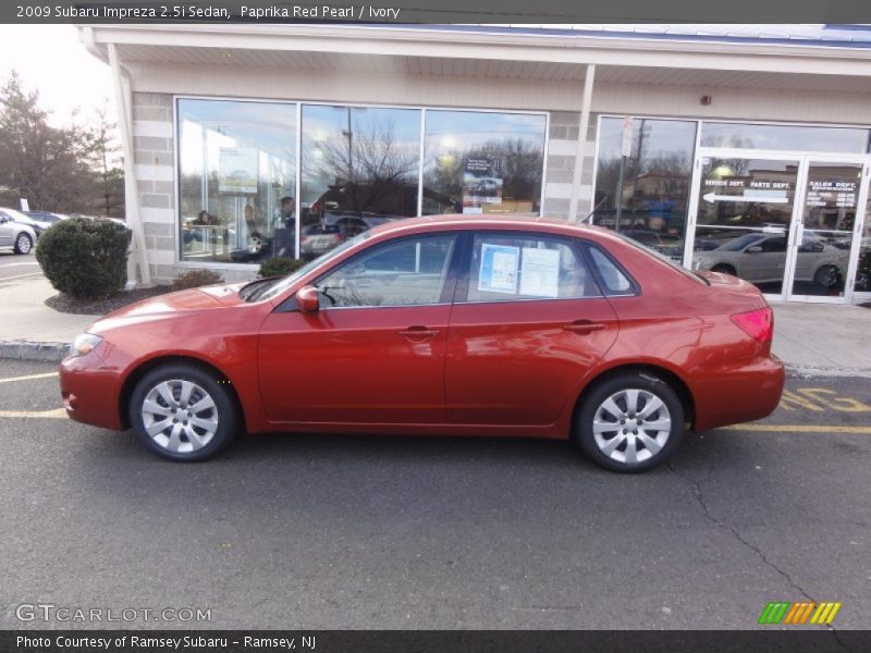  2009 Impreza 2.5i Sedan Paprika Red Pearl