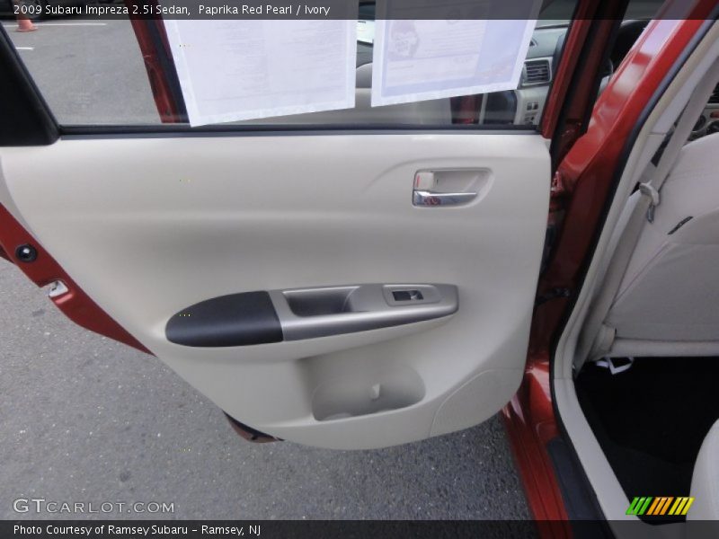 Door Panel of 2009 Impreza 2.5i Sedan