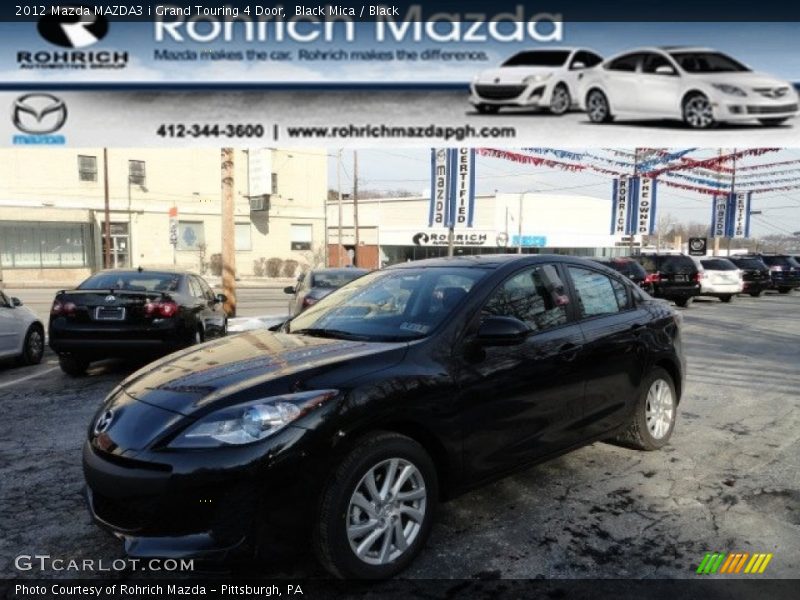 Black Mica / Black 2012 Mazda MAZDA3 i Grand Touring 4 Door