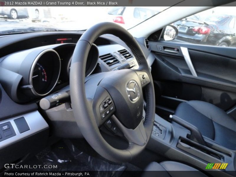 Black Mica / Black 2012 Mazda MAZDA3 i Grand Touring 4 Door