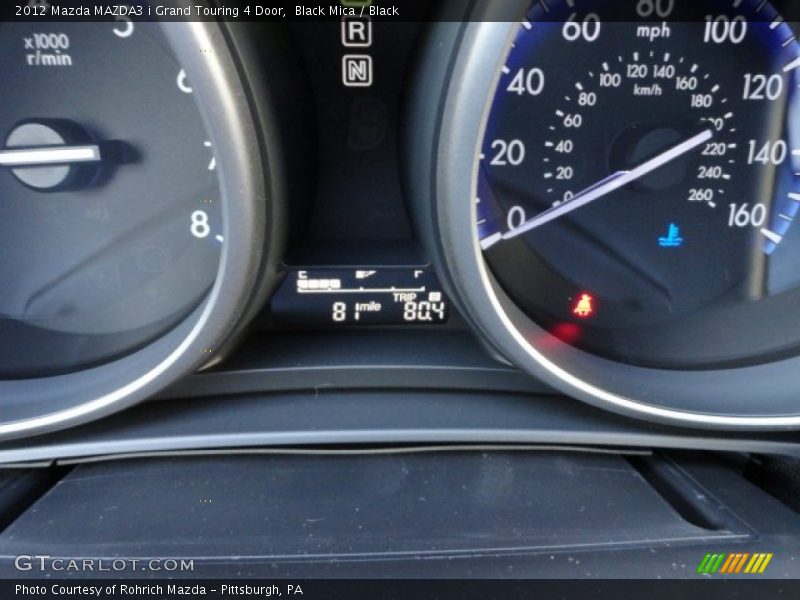 Black Mica / Black 2012 Mazda MAZDA3 i Grand Touring 4 Door