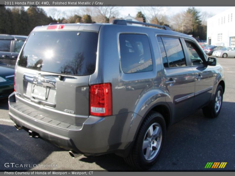 Polished Metal Metallic / Gray 2011 Honda Pilot EX 4WD