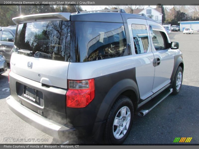 Alabaster Silver Metallic / Gray/Black 2008 Honda Element LX