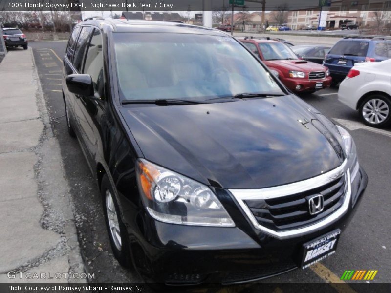 Nighthawk Black Pearl / Gray 2009 Honda Odyssey EX-L