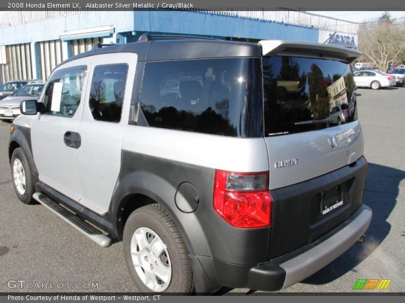Alabaster Silver Metallic / Gray/Black 2008 Honda Element LX