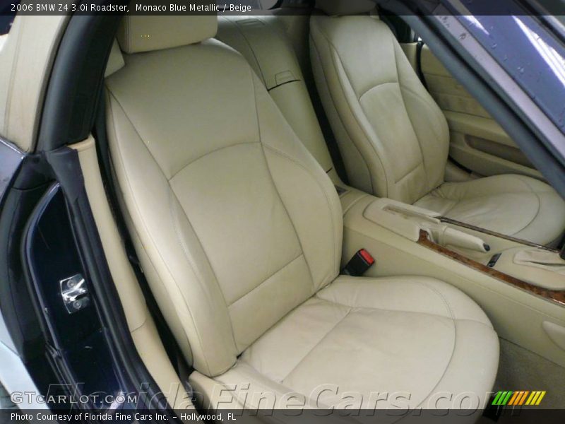Monaco Blue Metallic / Beige 2006 BMW Z4 3.0i Roadster