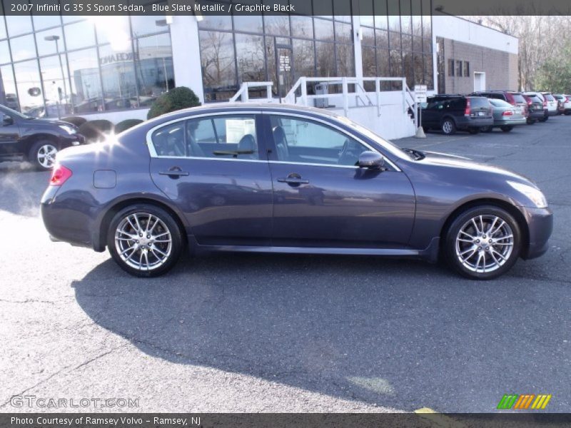 Blue Slate Metallic / Graphite Black 2007 Infiniti G 35 S Sport Sedan