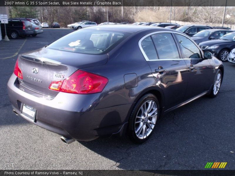 Blue Slate Metallic / Graphite Black 2007 Infiniti G 35 S Sport Sedan