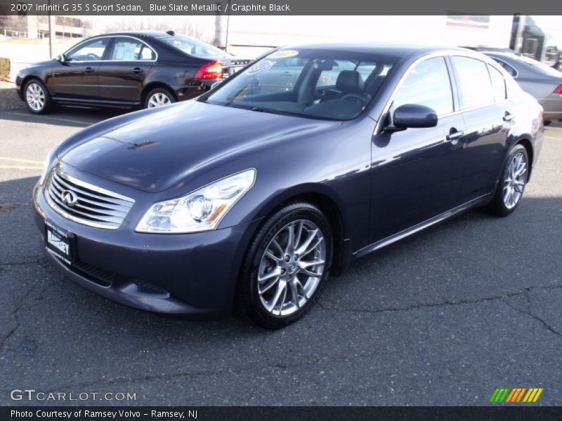 Blue Slate Metallic / Graphite Black 2007 Infiniti G 35 S Sport Sedan