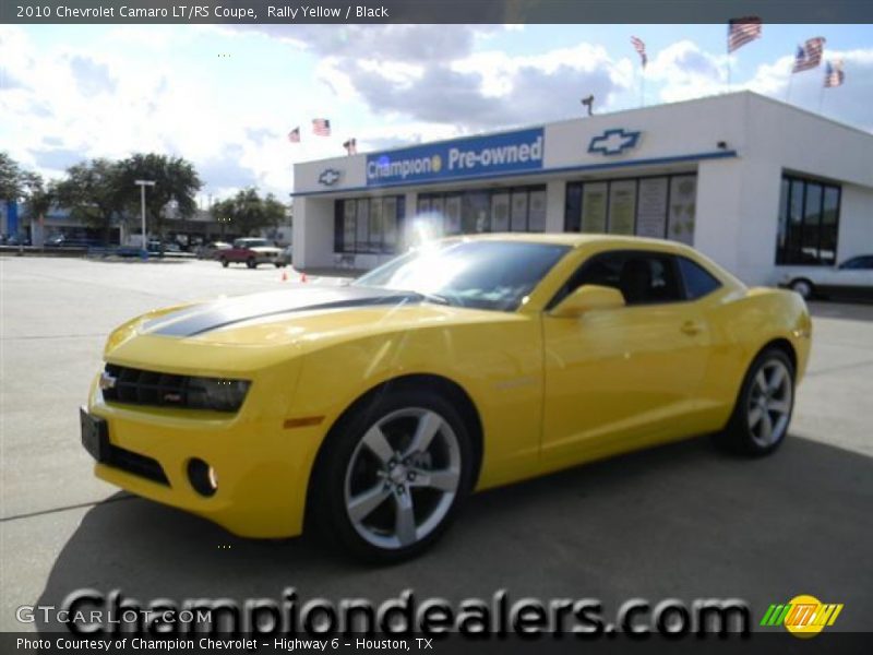 Rally Yellow / Black 2010 Chevrolet Camaro LT/RS Coupe