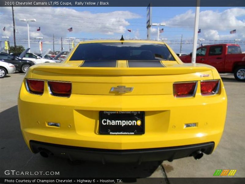 Rally Yellow / Black 2010 Chevrolet Camaro LT/RS Coupe