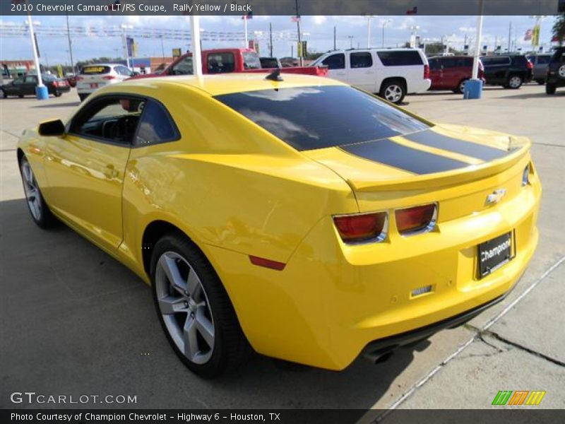 Rally Yellow / Black 2010 Chevrolet Camaro LT/RS Coupe