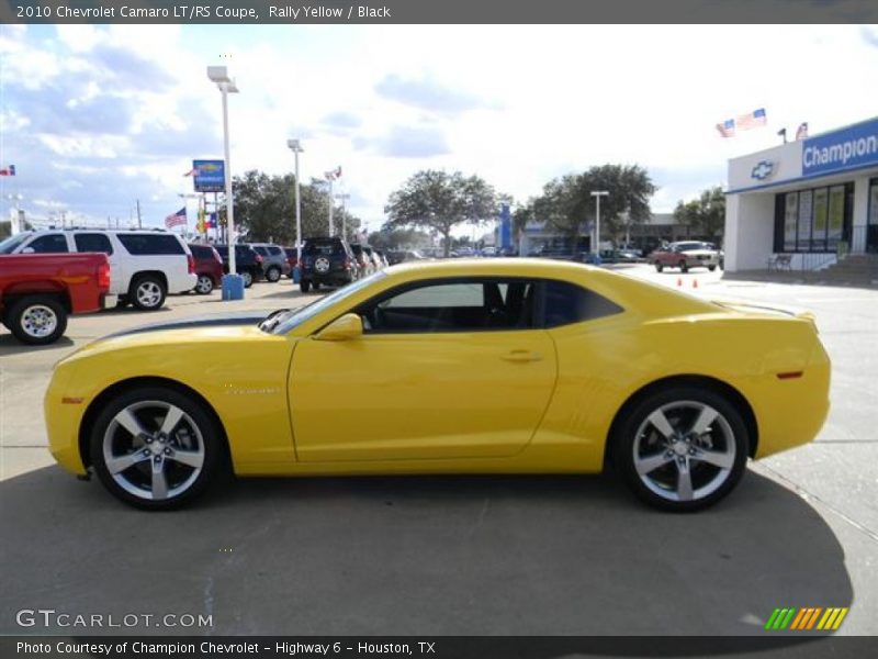 Rally Yellow / Black 2010 Chevrolet Camaro LT/RS Coupe