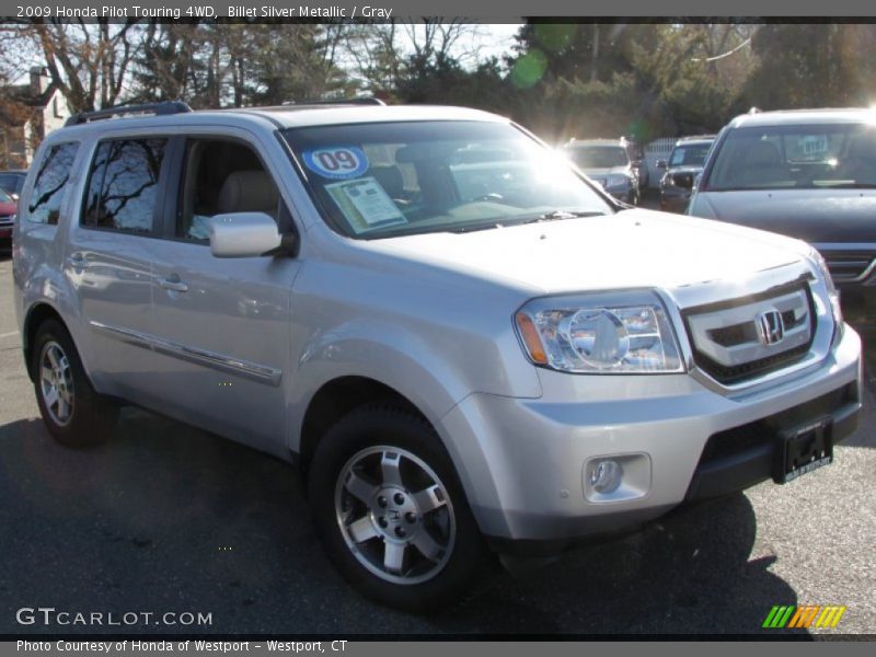 Billet Silver Metallic / Gray 2009 Honda Pilot Touring 4WD