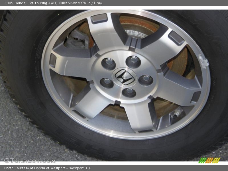 Billet Silver Metallic / Gray 2009 Honda Pilot Touring 4WD