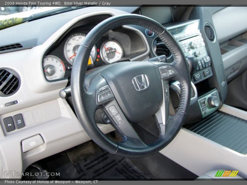 Billet Silver Metallic / Gray 2009 Honda Pilot Touring 4WD