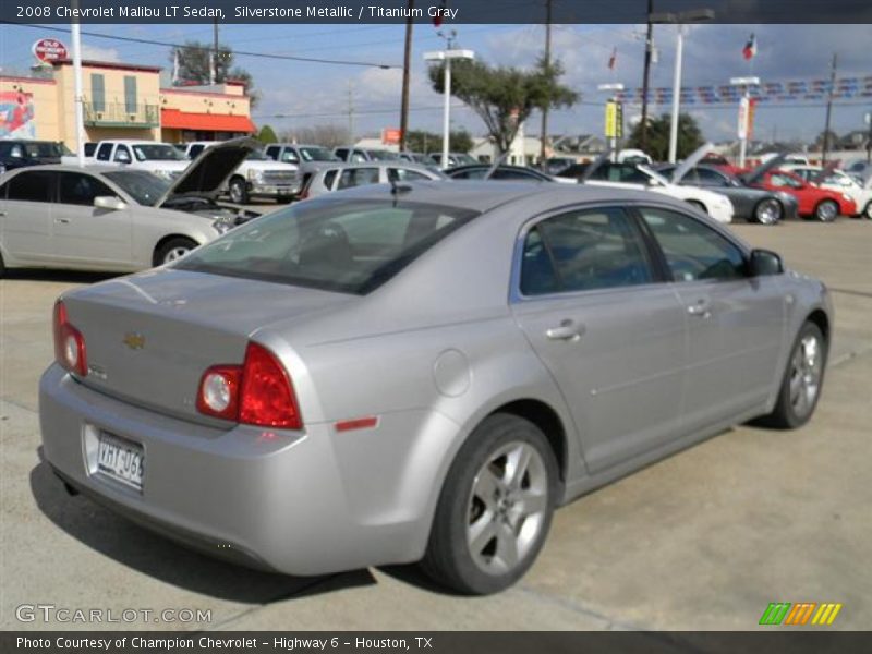 Silverstone Metallic / Titanium Gray 2008 Chevrolet Malibu LT Sedan