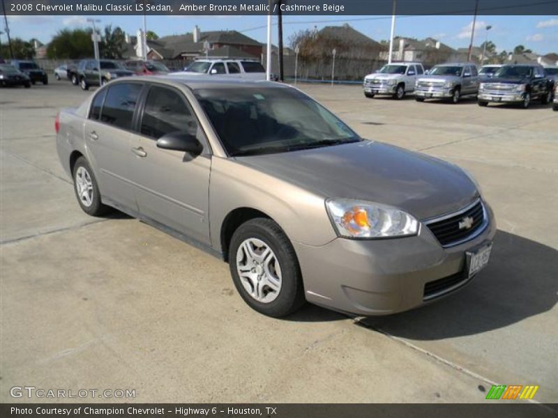 Amber Bronze Metallic / Cashmere Beige 2008 Chevrolet Malibu Classic LS Sedan