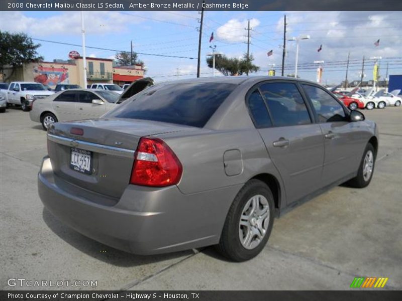 Amber Bronze Metallic / Cashmere Beige 2008 Chevrolet Malibu Classic LS Sedan