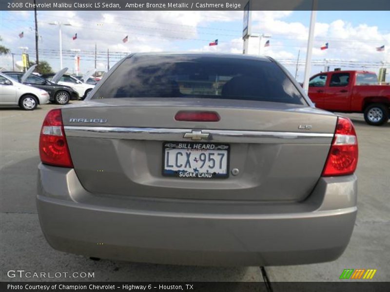 Amber Bronze Metallic / Cashmere Beige 2008 Chevrolet Malibu Classic LS Sedan