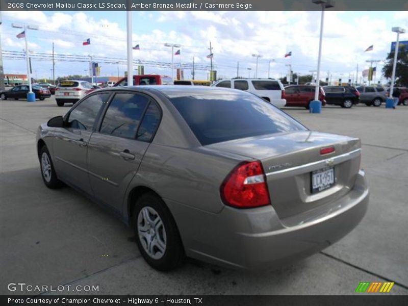 Amber Bronze Metallic / Cashmere Beige 2008 Chevrolet Malibu Classic LS Sedan