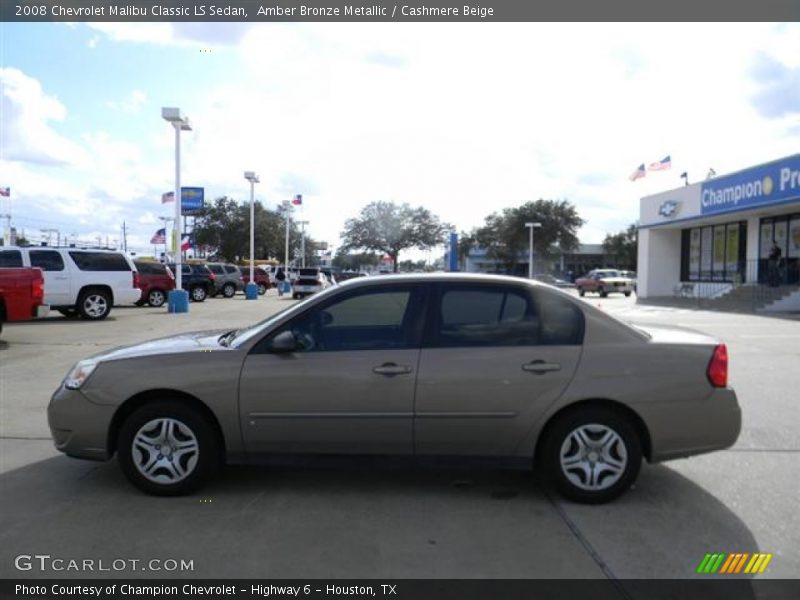 Amber Bronze Metallic / Cashmere Beige 2008 Chevrolet Malibu Classic LS Sedan