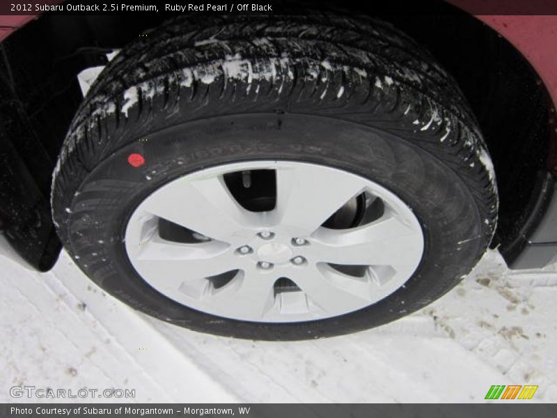 Ruby Red Pearl / Off Black 2012 Subaru Outback 2.5i Premium