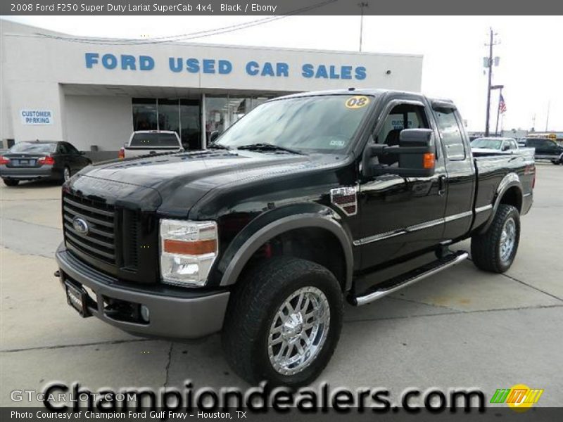 Black / Ebony 2008 Ford F250 Super Duty Lariat SuperCab 4x4