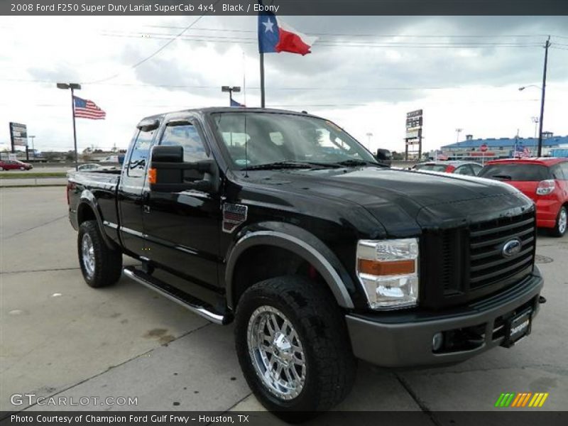 Black / Ebony 2008 Ford F250 Super Duty Lariat SuperCab 4x4