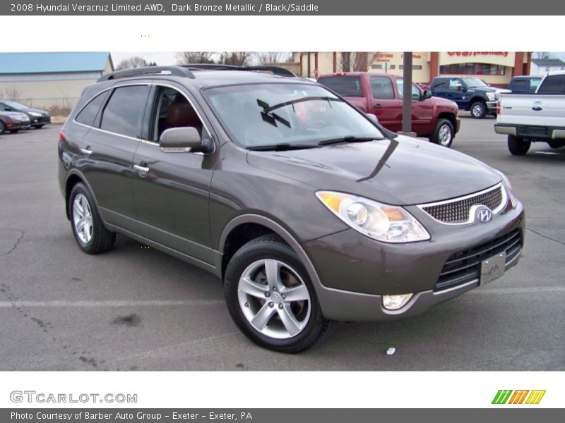 Dark Bronze Metallic / Black/Saddle 2008 Hyundai Veracruz Limited AWD