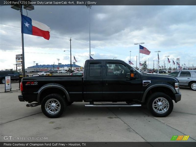 Black / Ebony 2008 Ford F250 Super Duty Lariat SuperCab 4x4