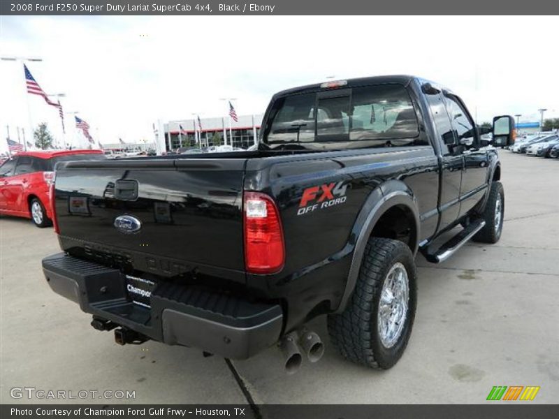 Black / Ebony 2008 Ford F250 Super Duty Lariat SuperCab 4x4