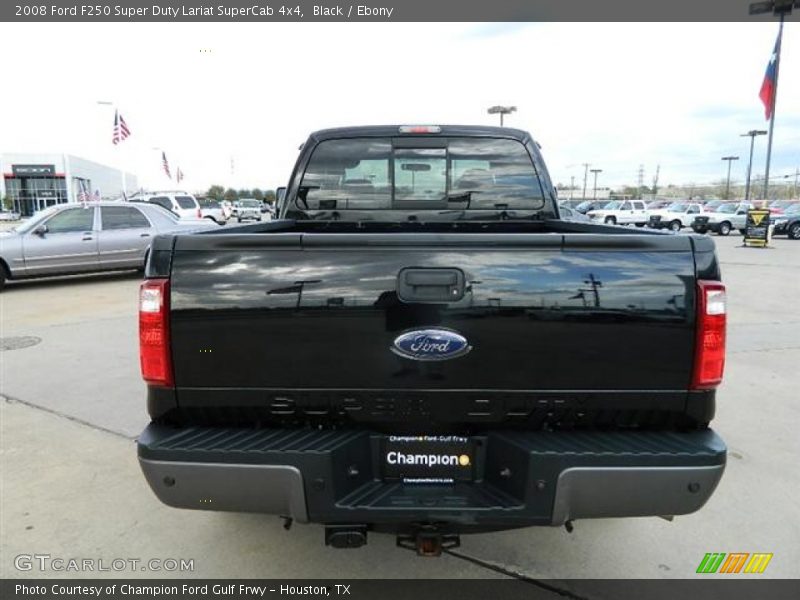 Black / Ebony 2008 Ford F250 Super Duty Lariat SuperCab 4x4