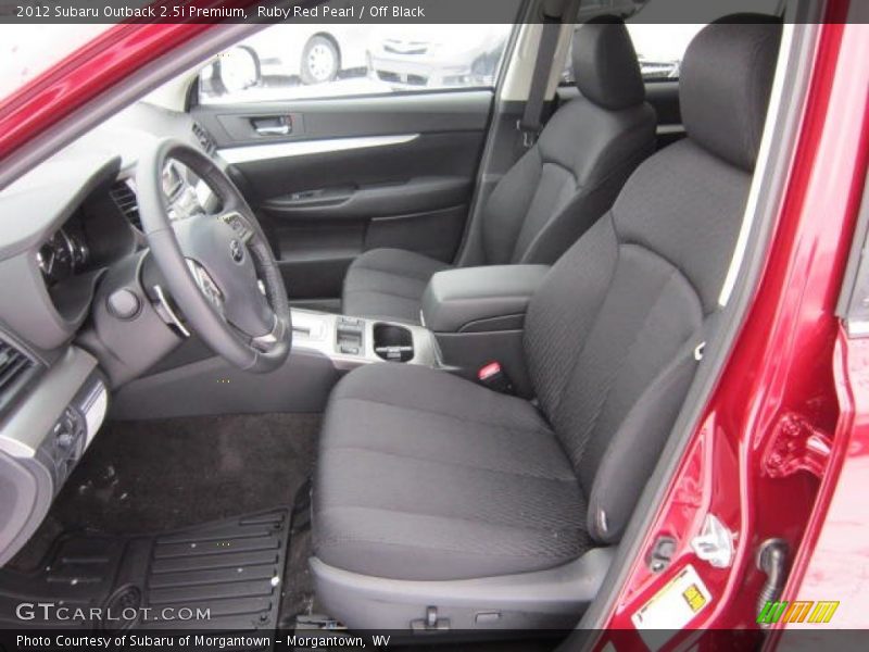 Ruby Red Pearl / Off Black 2012 Subaru Outback 2.5i Premium