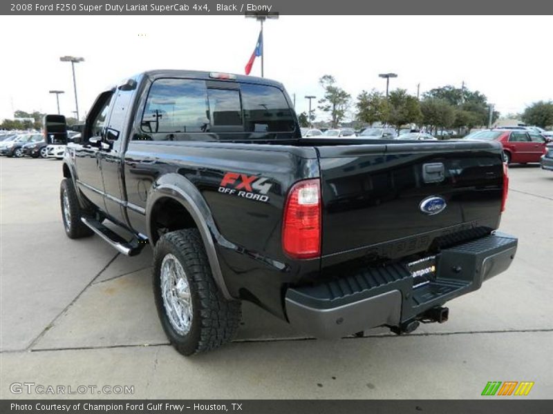 Black / Ebony 2008 Ford F250 Super Duty Lariat SuperCab 4x4