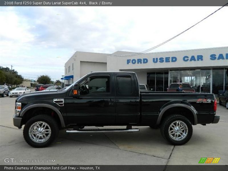 Black / Ebony 2008 Ford F250 Super Duty Lariat SuperCab 4x4