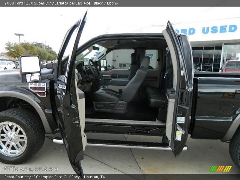Black / Ebony 2008 Ford F250 Super Duty Lariat SuperCab 4x4